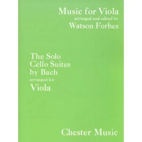 Chester Bach 6 Cellosuiten BWV 1007-1012 Bratschennoten
