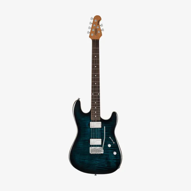 Sterling Standard Sabre E-Gitarre Deep Blue Burst Fishman