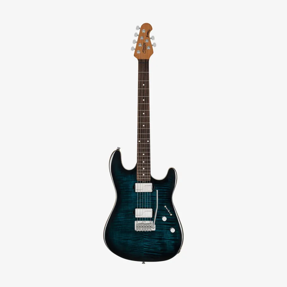 Sterling Standard Sabre E-Gitarre Deep Blue Burst Fishman