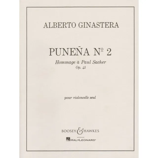 Boosey Ginastera Puneña Nr. 2 Op. 45 Cellonoten Solo