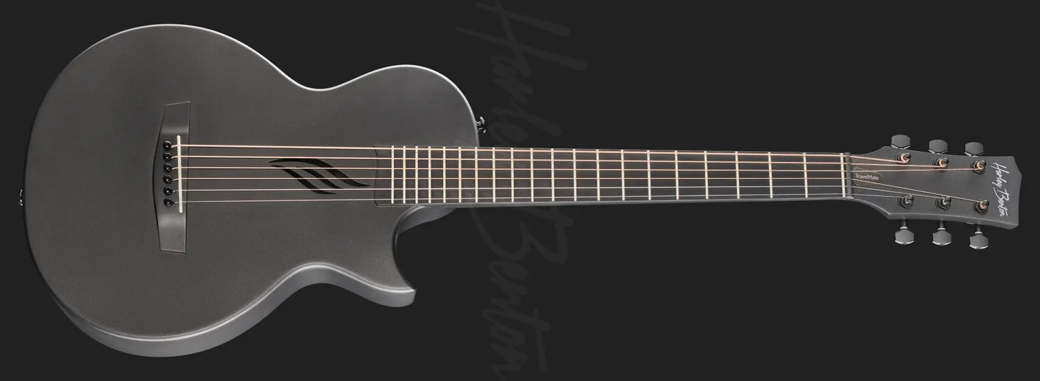 Harley Benton Custom Line TravelMate Reisegitarre Carbon 89cm