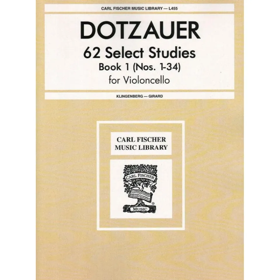 Carl Fischer Dotzauer 62 Etüden Vol.1 Nr.1-34 Cellonoten