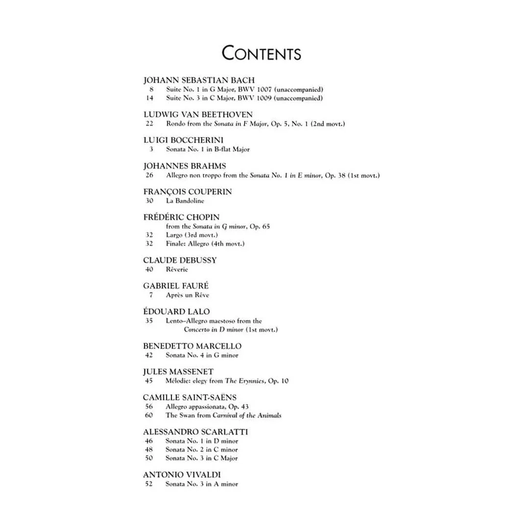 Schirmer Cello Classics Noten Cello 16 Stücke Sammlung