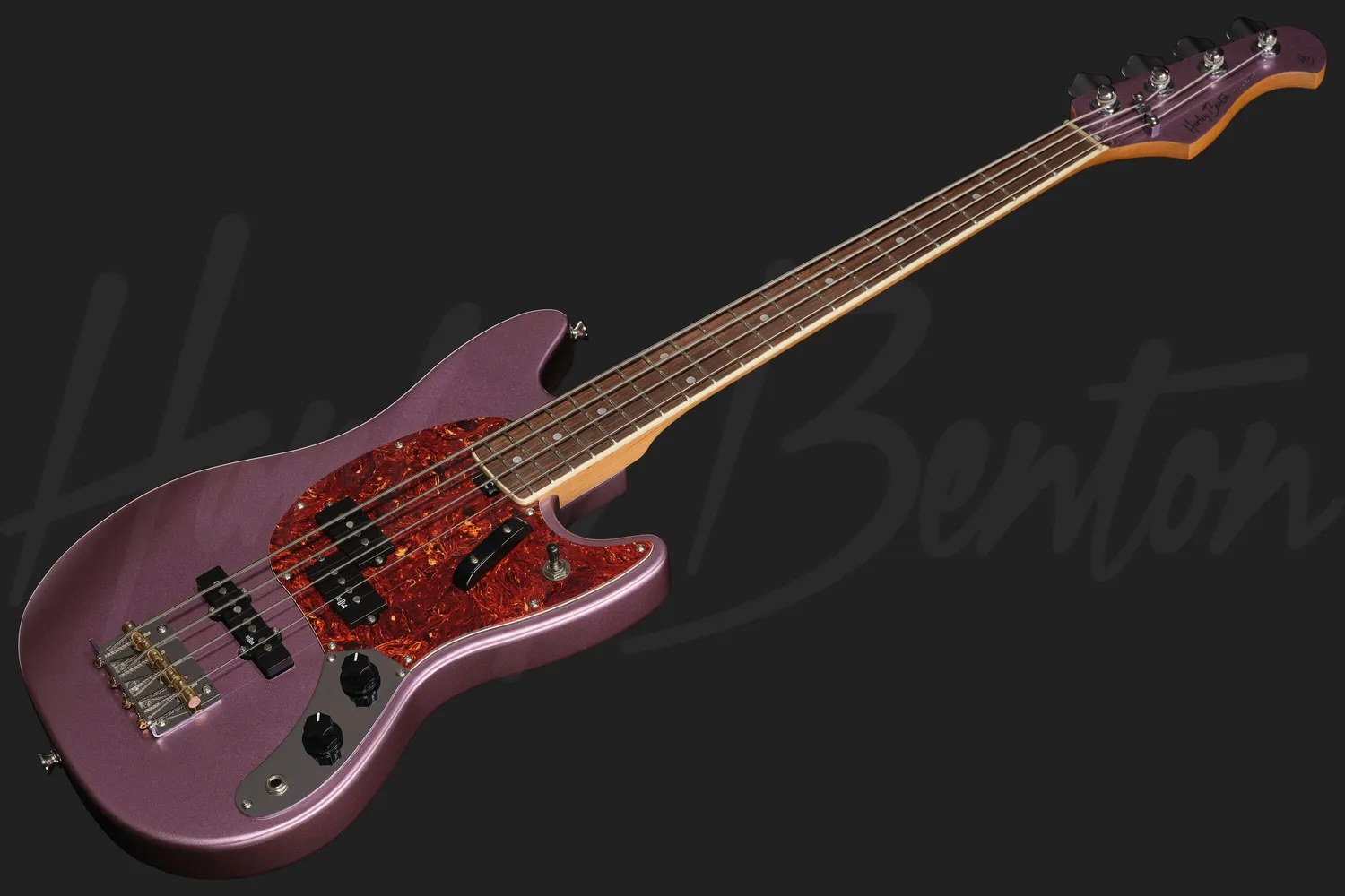 Harley Benton MV-4MSB E-Bass Shortscale Burgundy