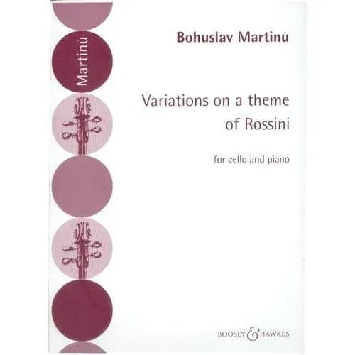 Martinu Rossini Variationen Op 290 Cello Klavier Noten