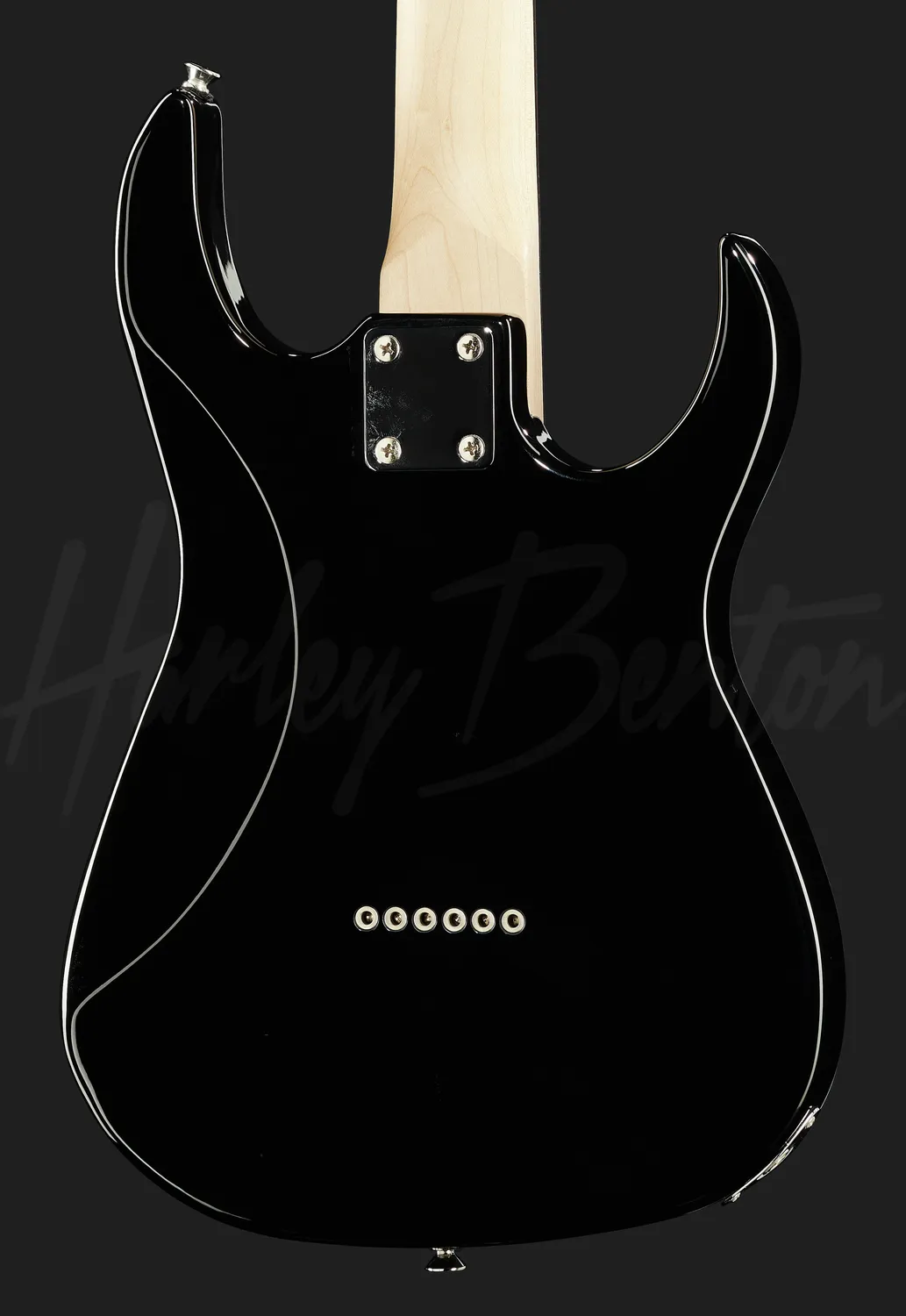 Harley Benton RG-Junior LH E-Gitarre Black Linkshand 3/4
