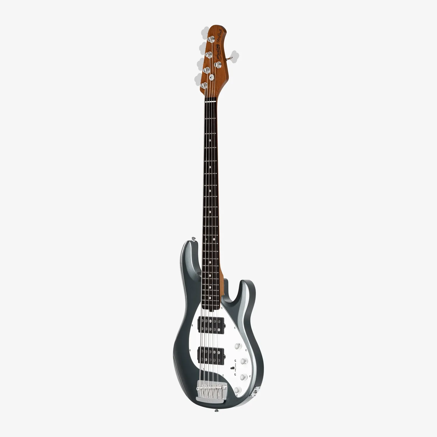 Sterling StingRay RAY5 HH E-Bass Charcoal Frost 5-saitig