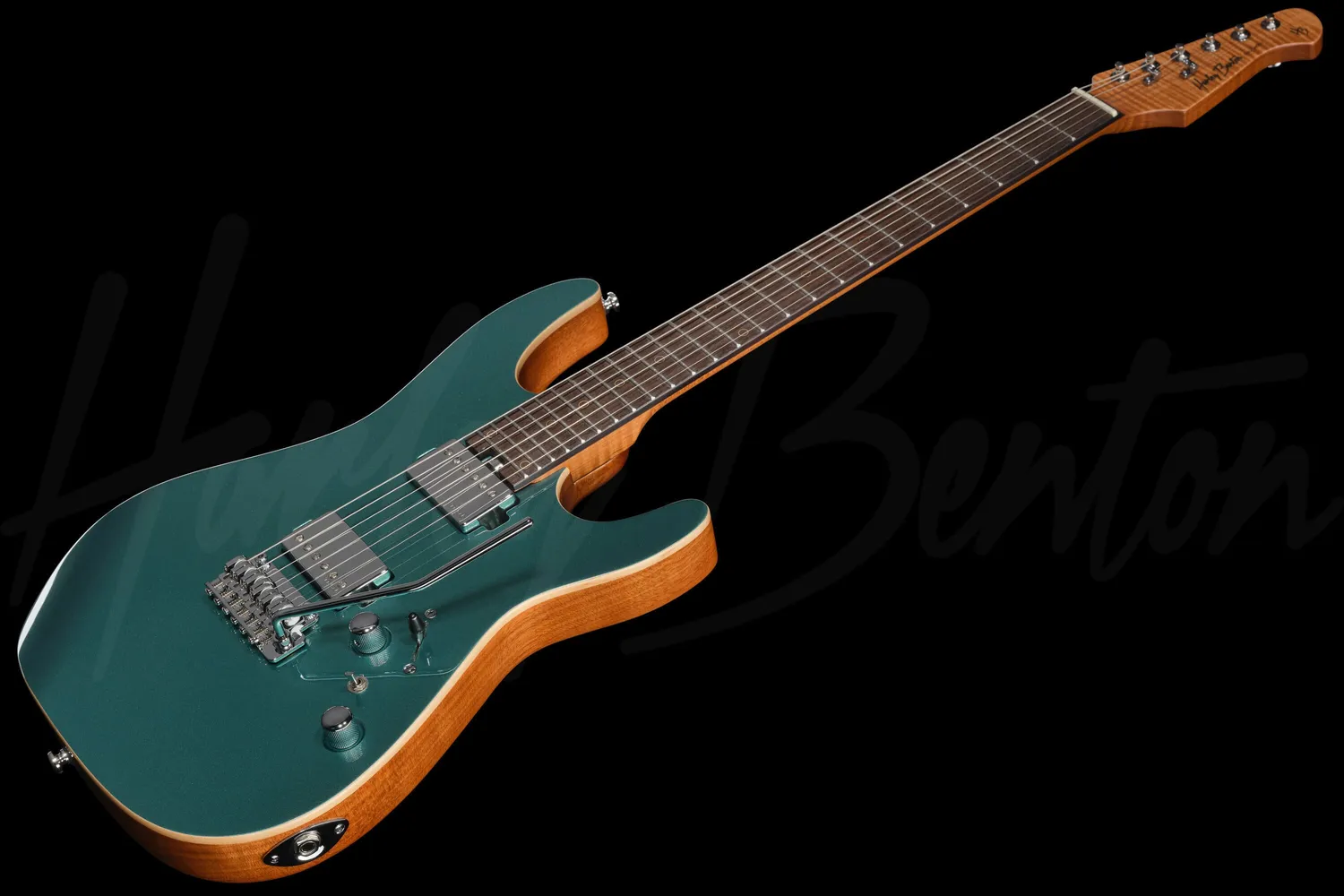 Harley Benton Progressive Fusion-IV HH RW JM E-Gitarre Jade Metallic