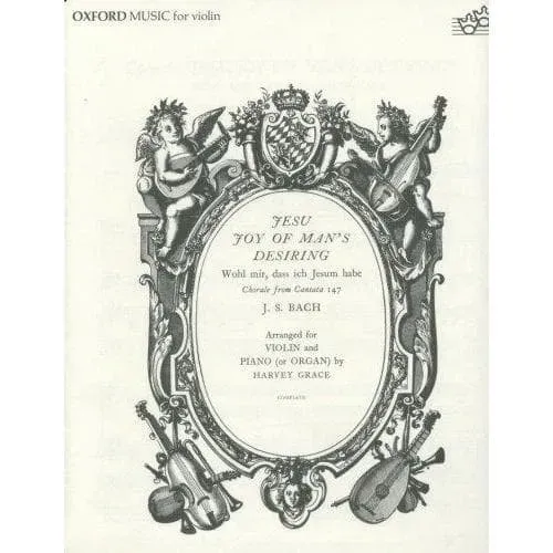 Bach Jesu Joy BWV 147 Noten Violine Klavier Grace