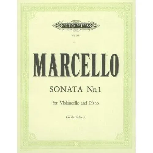 Edition Peters Marcello Sonate Nr.1 F-Dur Cellonoten