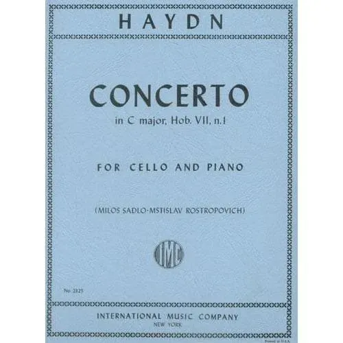 Shar Haydn C-Dur Cellonoten Hob VIIb:1 Klavier Rostropovich