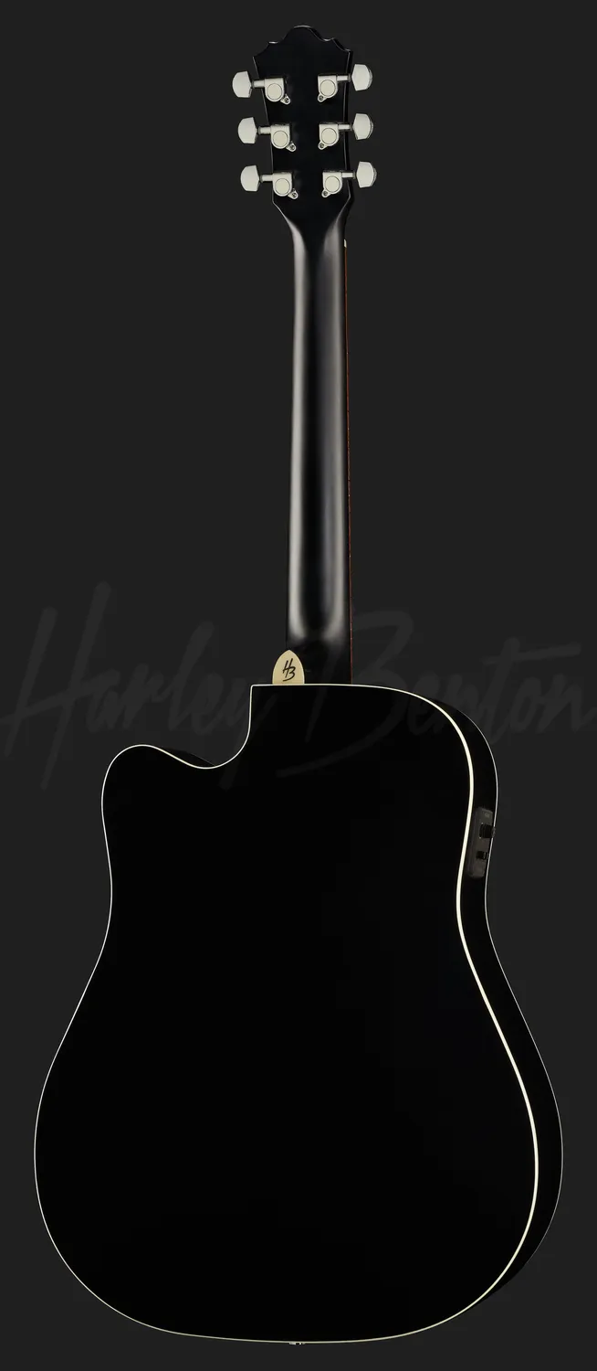 Harley Benton CLD-10SCE Westerngitarre Schwarz Matt Tonabnehmer