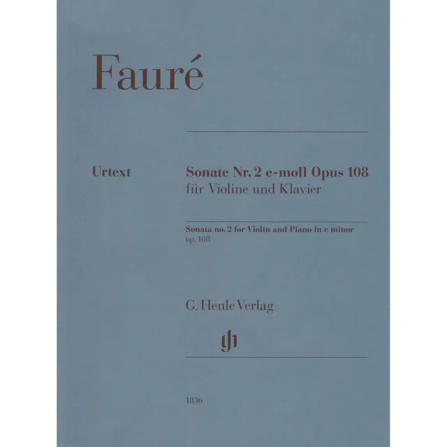 Henle Fauré Sonate Nr.2 e-Moll Op.108 Noten Violine