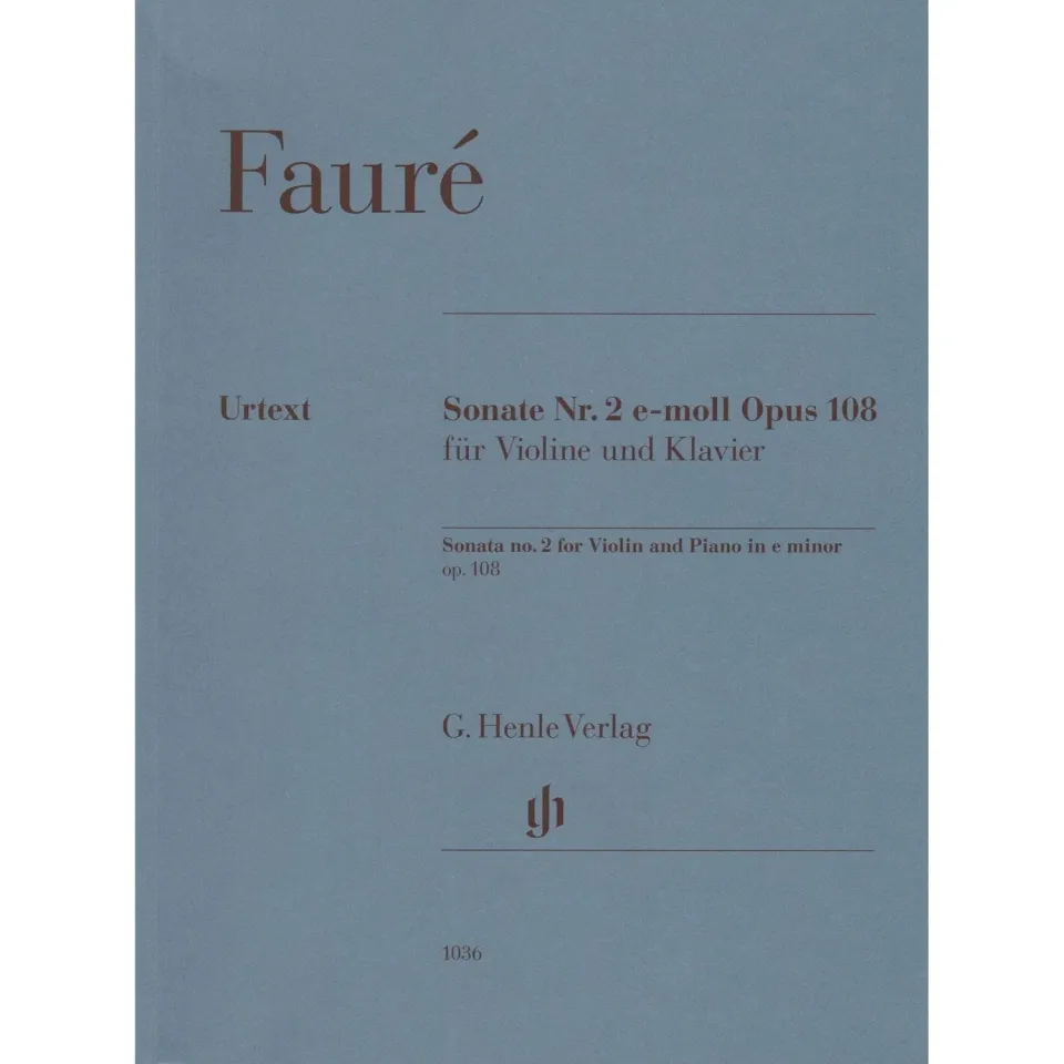 Henle Fauré Sonate Nr.2 e-Moll Op.108 Noten Violine