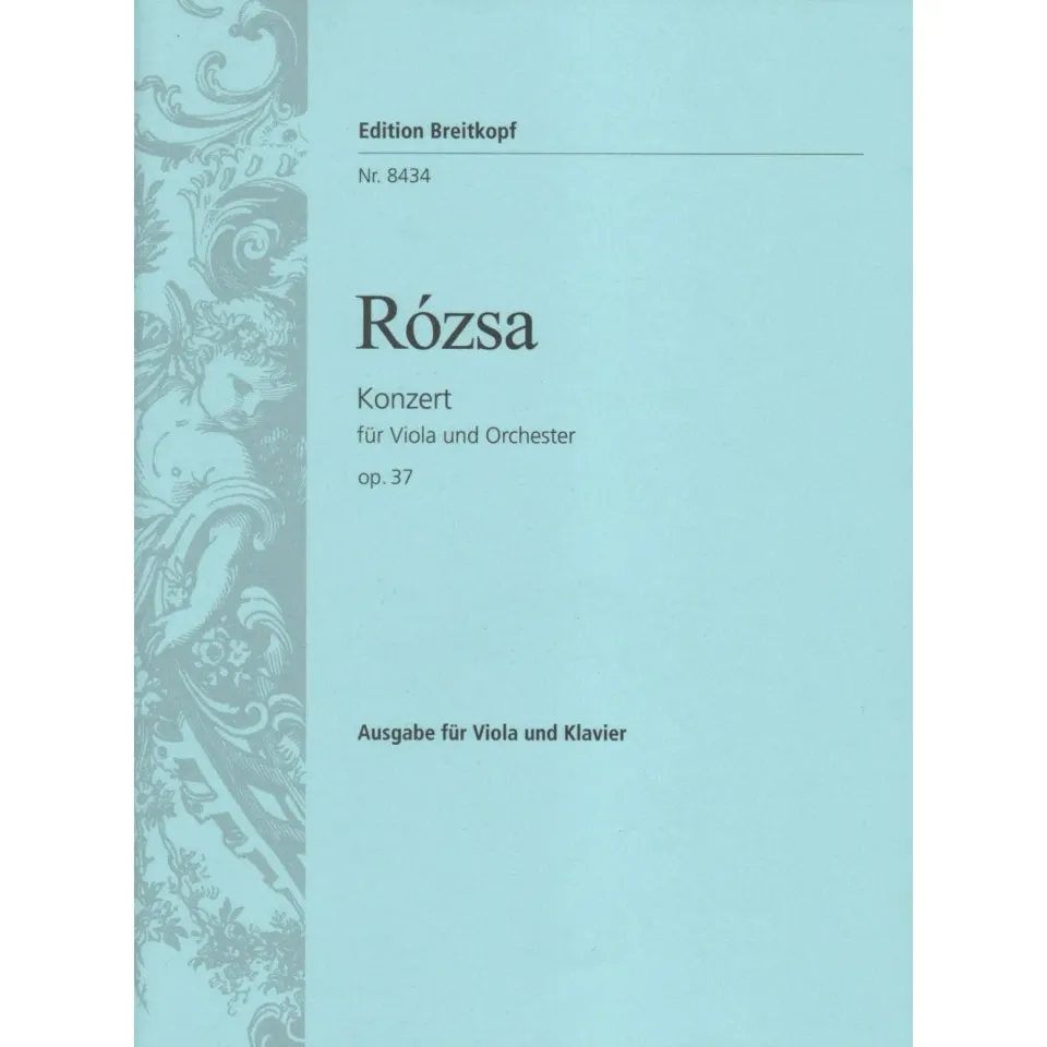 Shar Rózsa Viola Concerto Op.37 Noten Bratsche Klavier