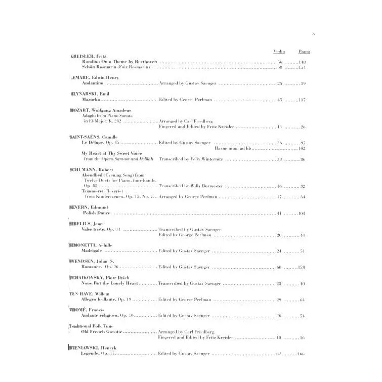 Carl Fischer Solos for Violin 34 Stücke Violinnoten mit Klavier