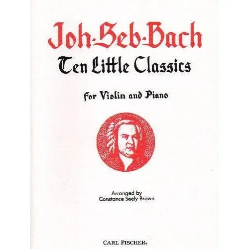 Bach 10 Little Classics Noten Violine Klavier Fischer leicht