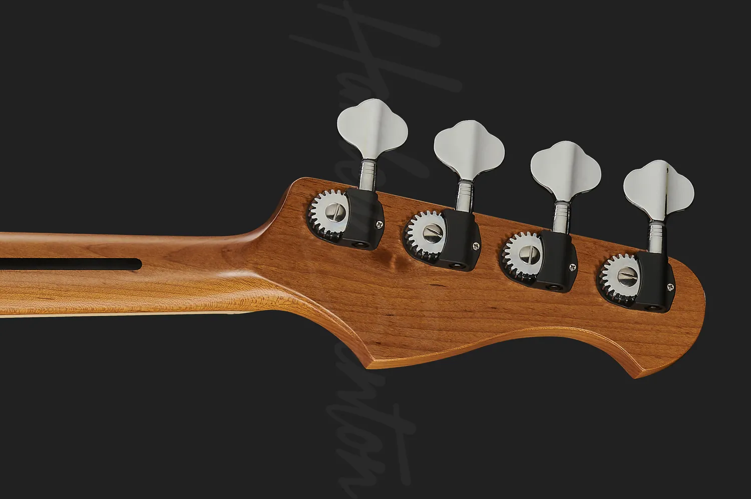 Harley Benton MV-4P LH E-Bass Black Linkshänder Alnico