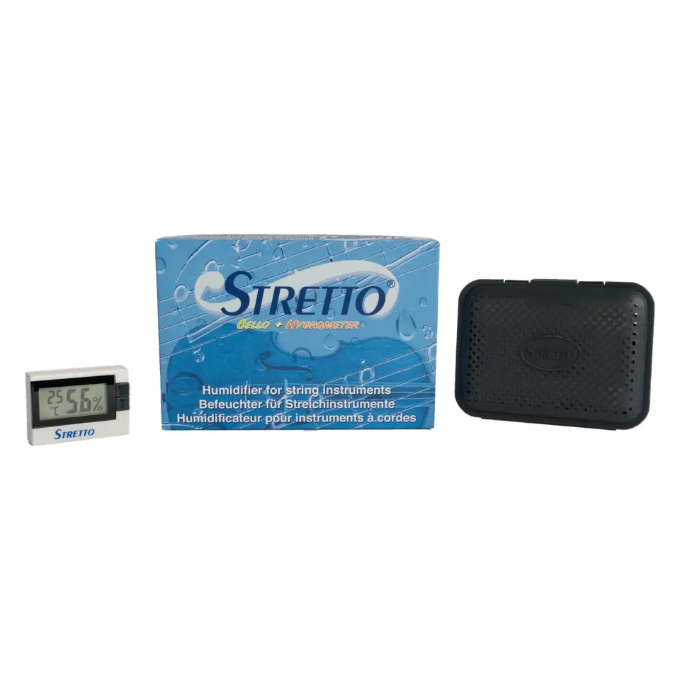 Stretto Befeuchter mit Hygrometer für Cello