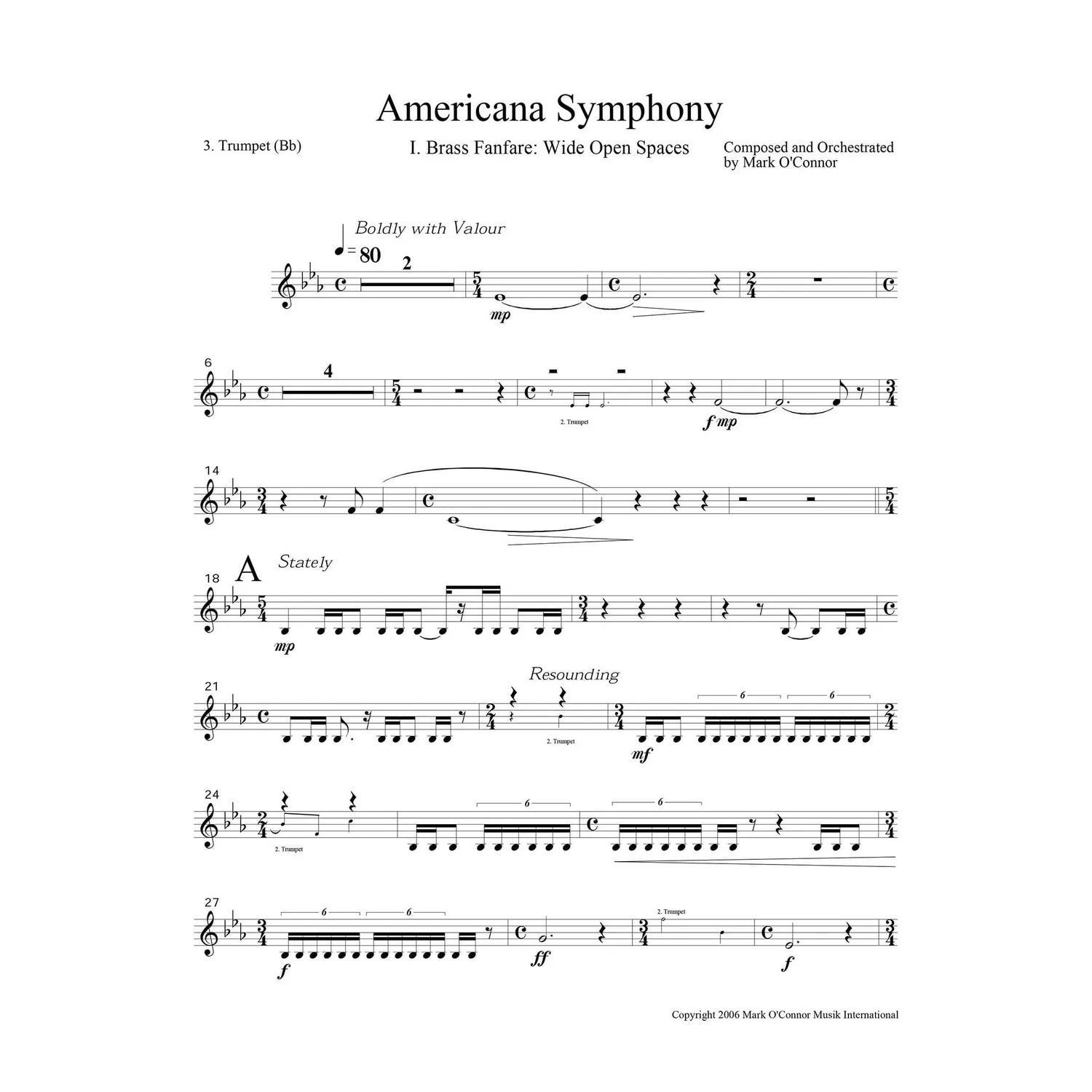 Mark O'Connor Americana Symphony Blechstimmen Download