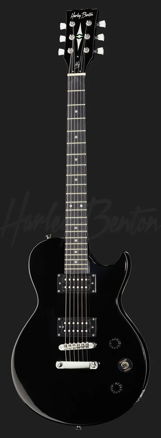 Harley Benton Vintage SC-200 SBK E-Gitarre Schwarz