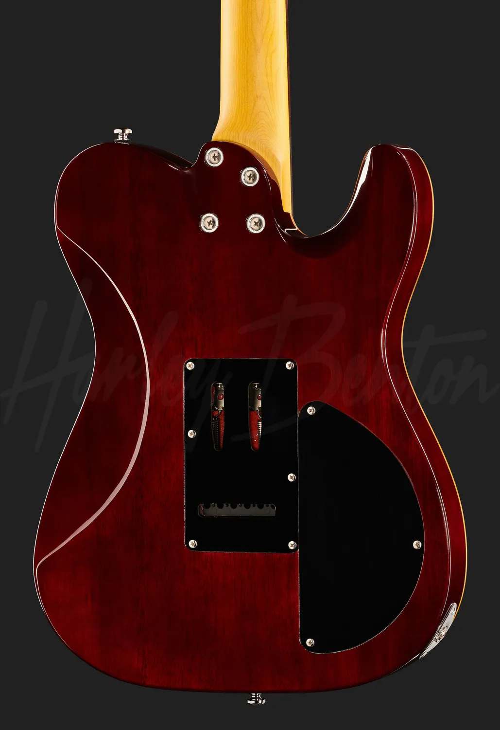 Harley Benton Fusion-T HH LH E-Gitarre schwarz Linkshänder
