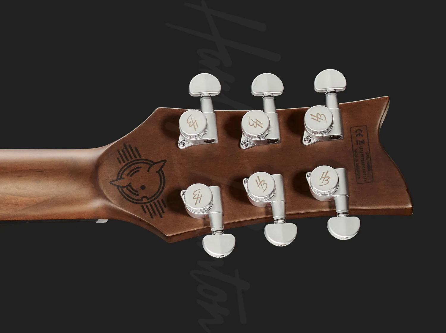 Harley Benton Agufish Standard STD BT Bariton-Gitarre Black Satin