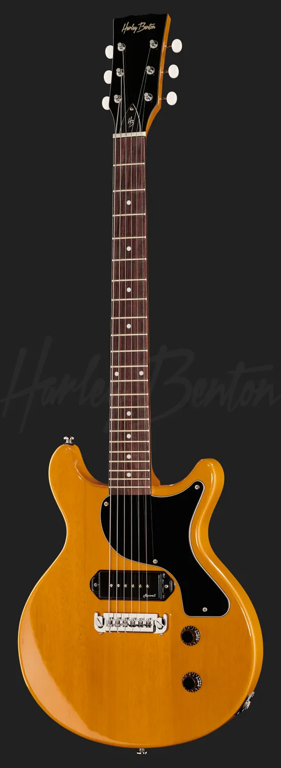 Harley Benton DC-Junior FAT E-Gitarre TV Yellow P90
