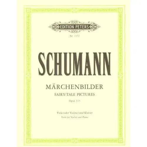 Peters Schumann Märchenbilder Op.113 Violinnoten Klavier