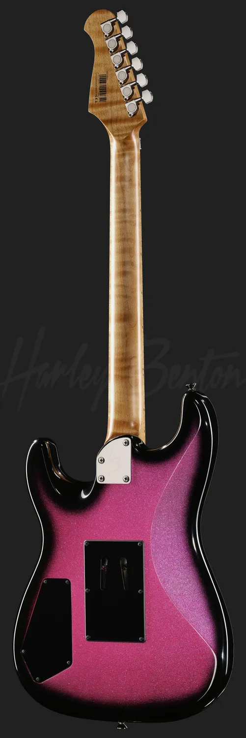 Harley Benton Rock ST-80FR MN HH E-Gitarre Pink Sparkle Floyd Rose