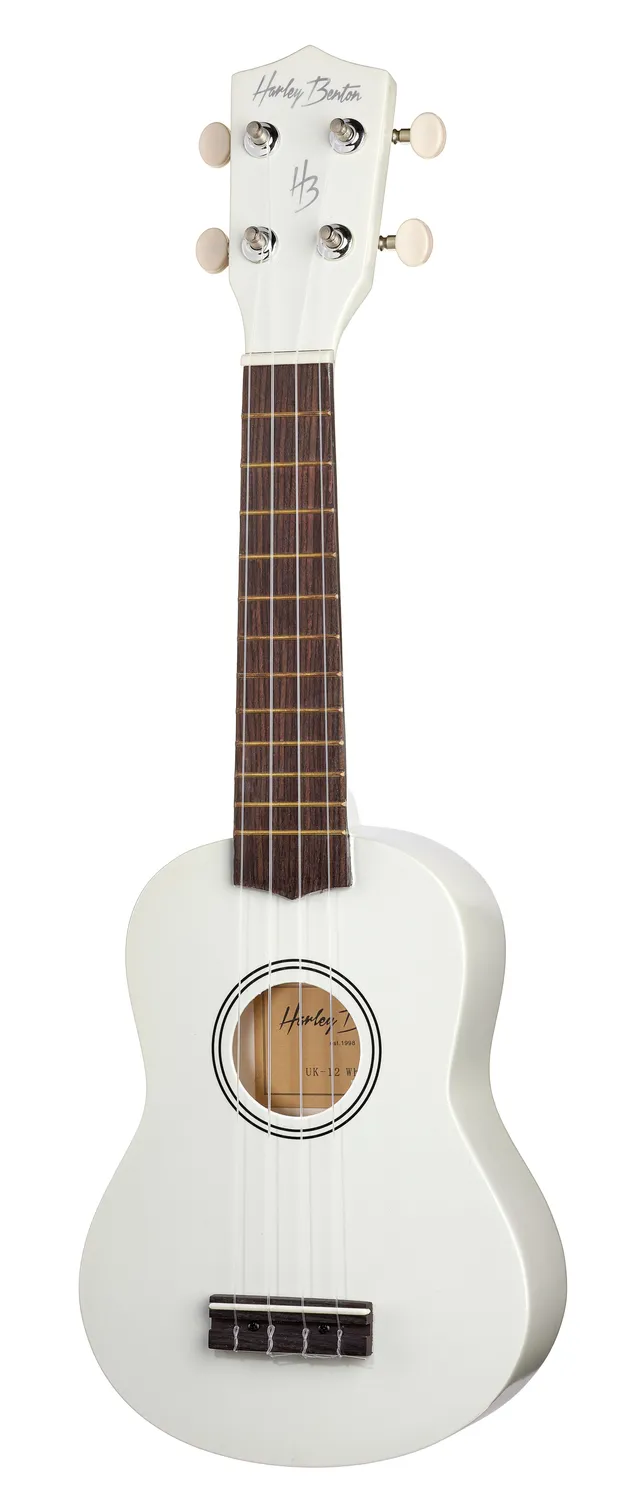 Harley Benton Standard HBUK12 Sopran-Ukulele White Laminat