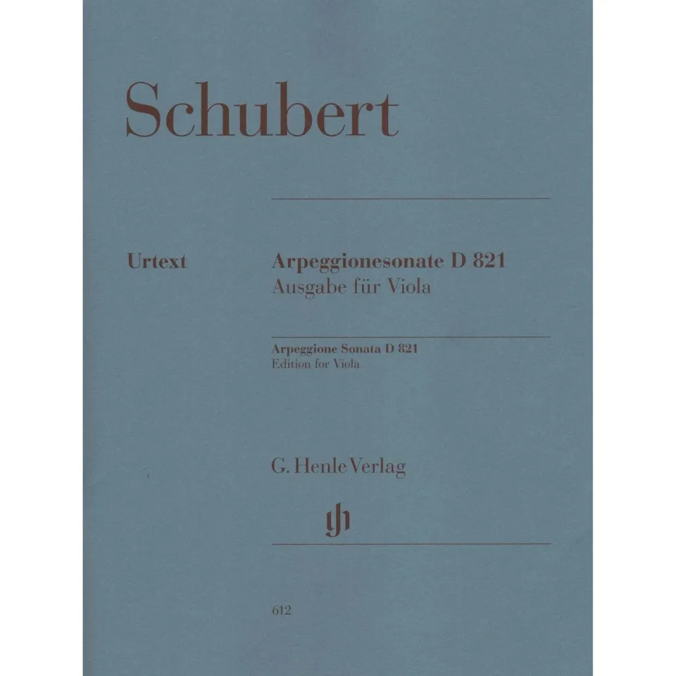Henle Schubert Arpeggione-Sonate D 821 Noten Viola Klavier Urtext