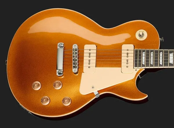 Harley Benton Vintage SC-450 P90 GT E-Gitarre Goldtop P90