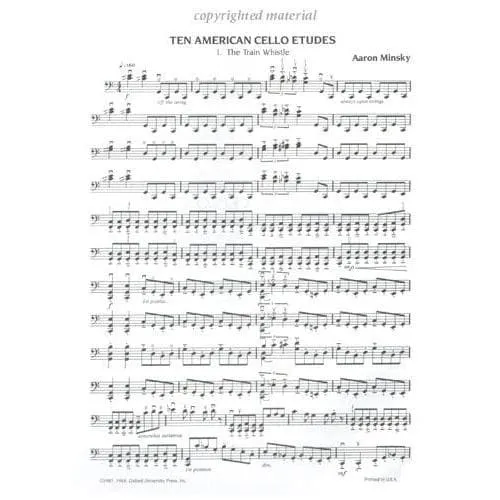 Shar Music Minsky Ten American Cello Etudes Noten solo
