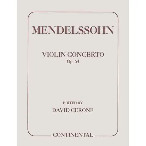 Shar Music Mendelssohn Op.64 Violinenoten Violine Klavier
