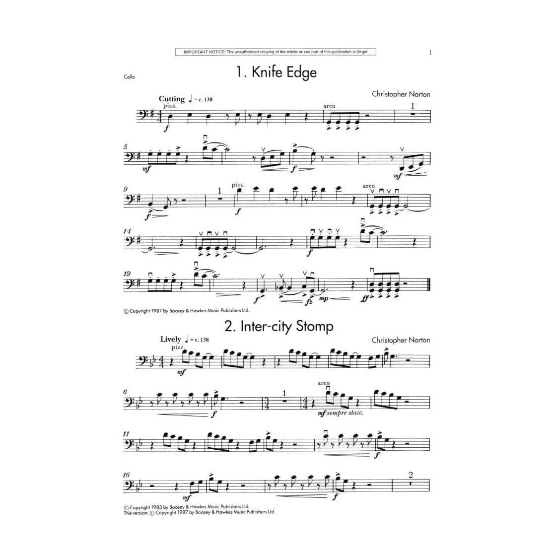 Boosey & Hawkes Norton Microjazz Cello 2 Noten Klavier
