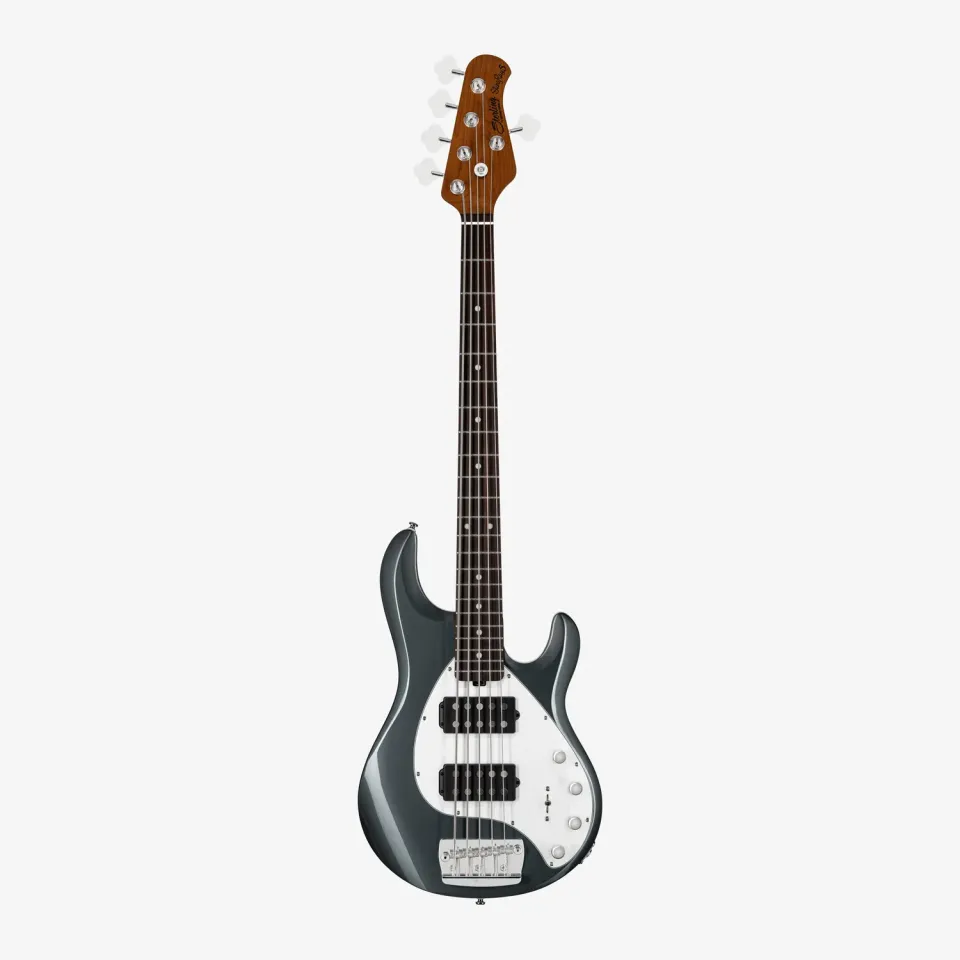 Sterling StingRay RAY5 HH E-Bass Charcoal Frost 5-saitig