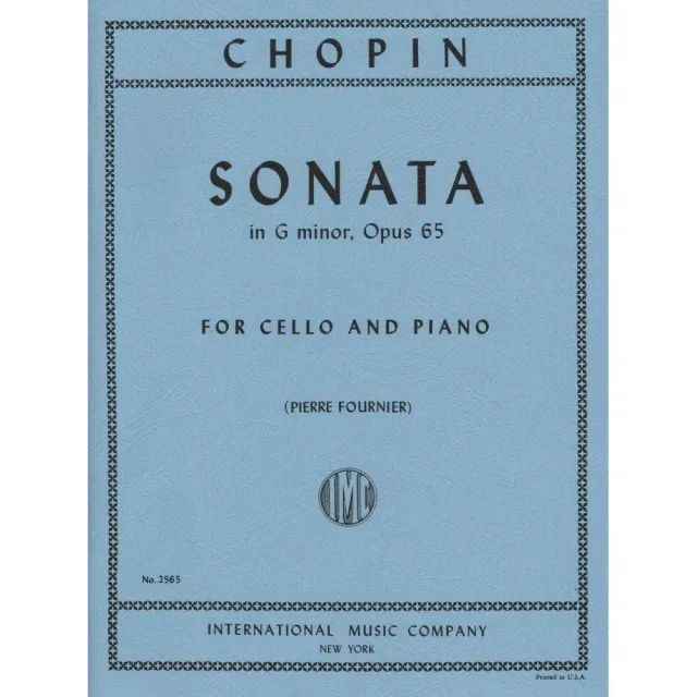 Shar Music Chopin Sonate g-Moll op.65 Noten Cello Klavier
