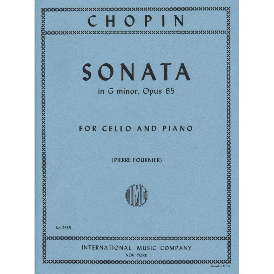 Shar Music Chopin Sonate g-Moll op.65 Noten Cello Klavier