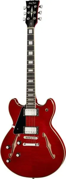 Harley Benton Deluxe HB-35Plus LH E-Gitarre Linkshänder Cherry