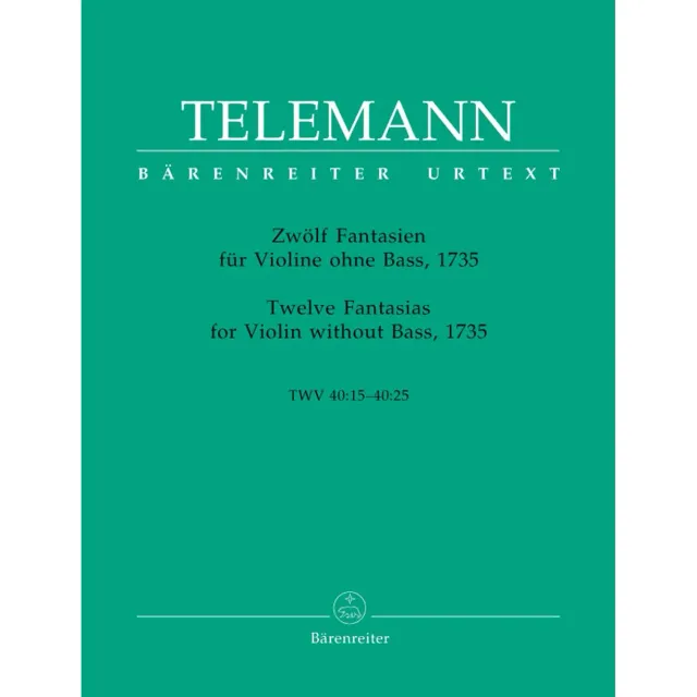 Shar Music Telemann 12 Fantasien TWV 40 Violine Solo Noten