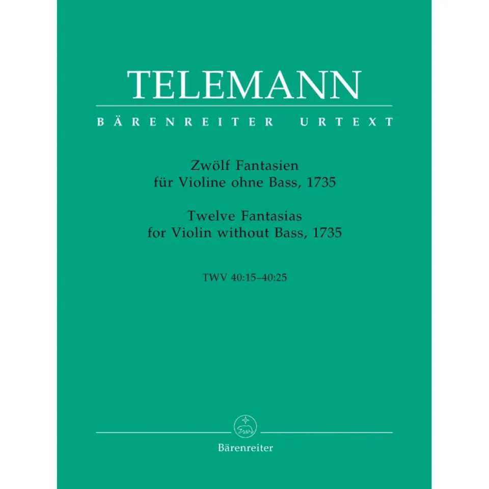 Shar Music Telemann 12 Fantasien TWV 40 Violine Solo Noten