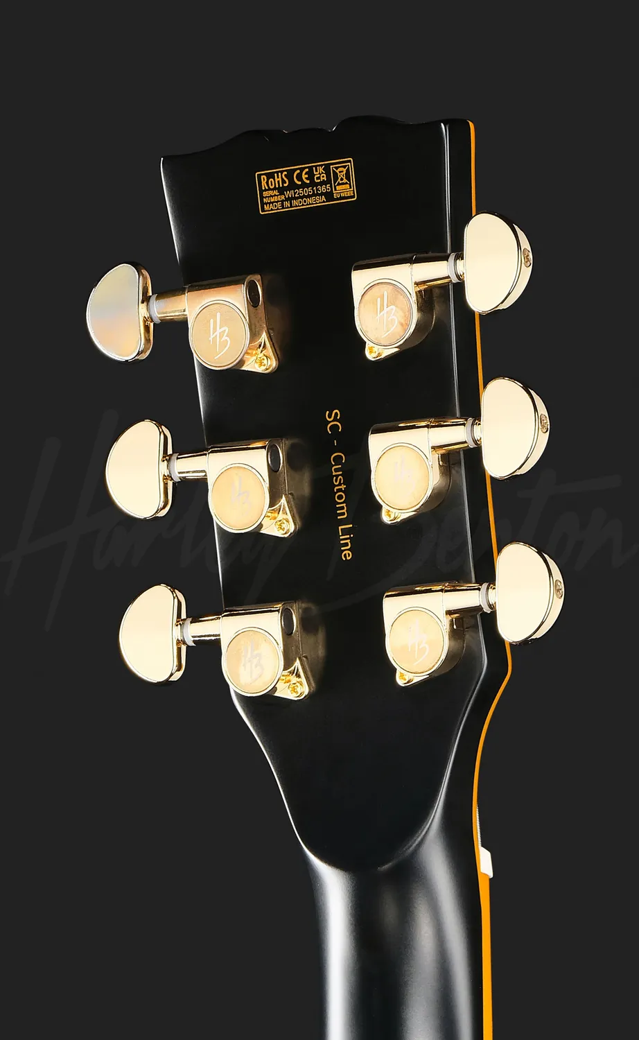 Harley Benton SC-Custom III Active E-Gitarre Vintage Black