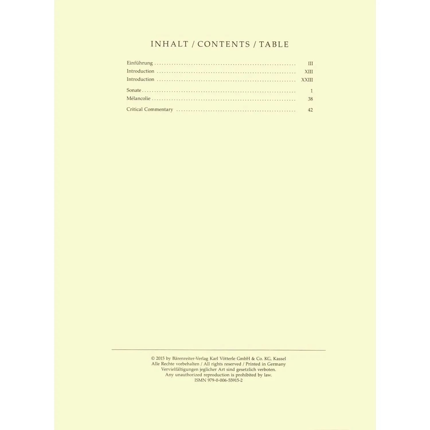 Bärenreiter Franck Sonata Melancolie Noten Cello Klavier Urtext