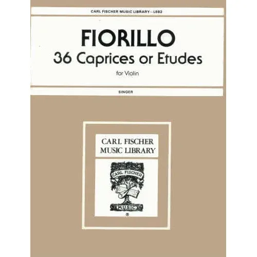 Carl Fischer Fiorillo 36 Etüden Violinnoten Singer