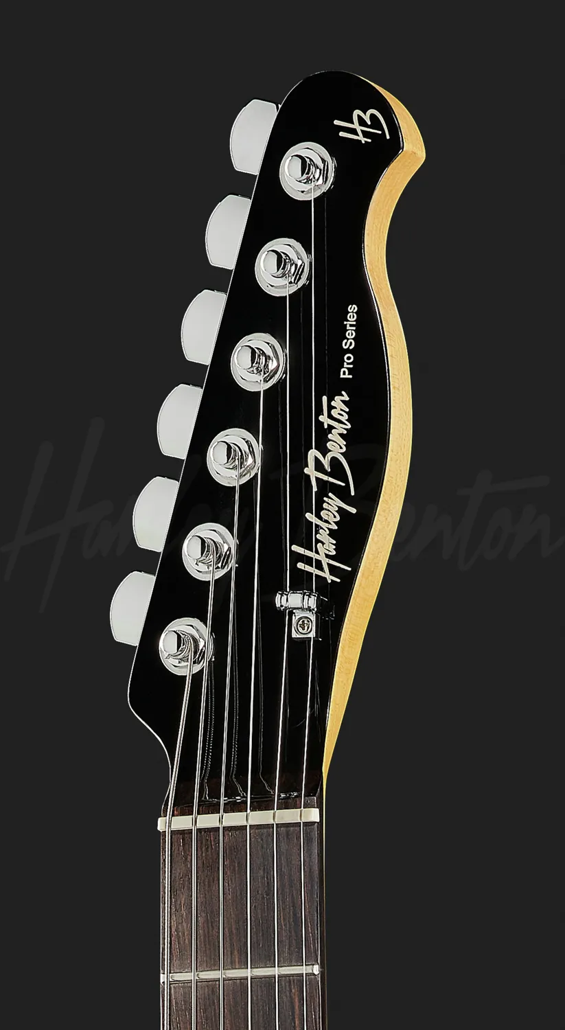 Harley Benton Fusion-T HH EB BK E-Gitarre Schwarz Tremolo