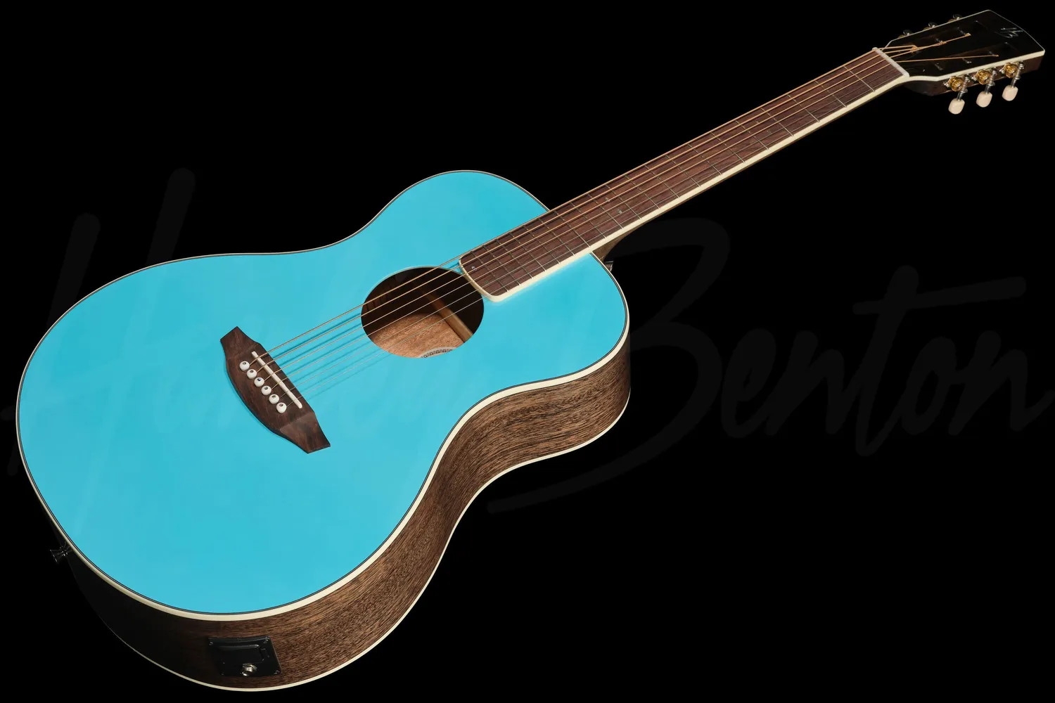 Harley Benton Custom Line CLF-50E Westerngitarre Ocean Metallic