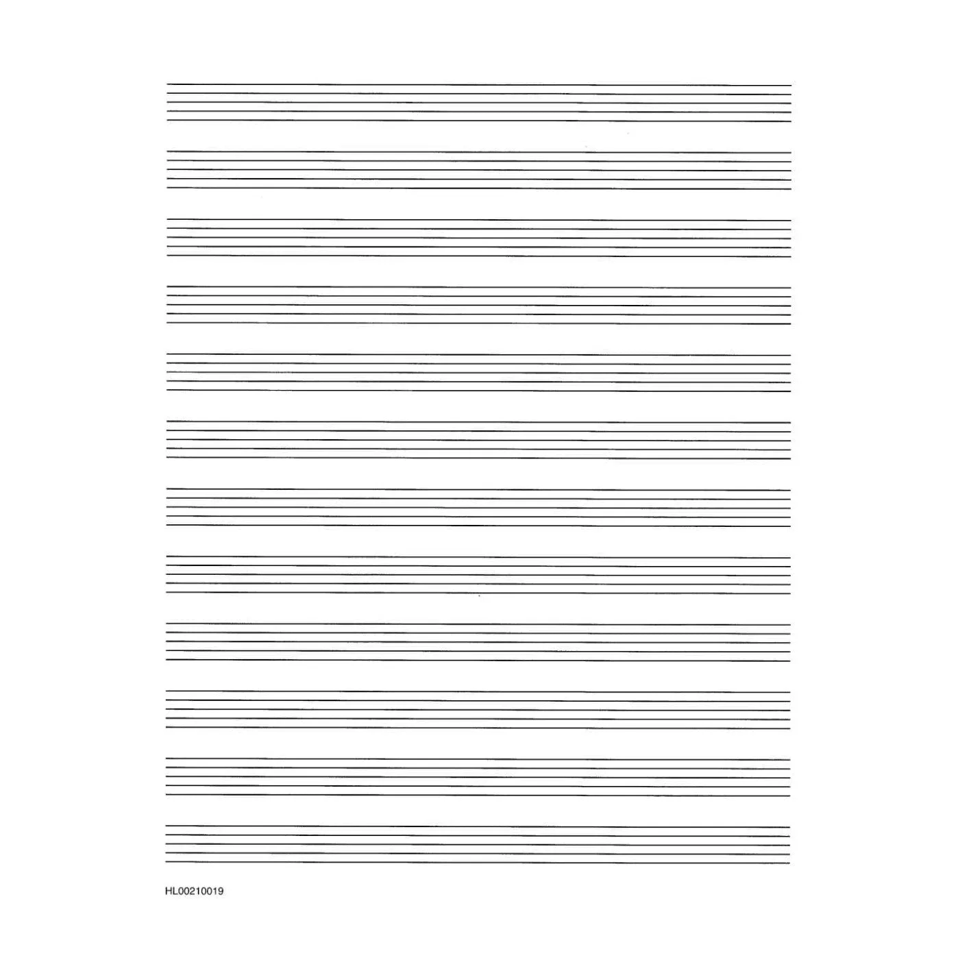 Hal Leonard Deluxe Wirebound Manuskriptpapier Notenheft