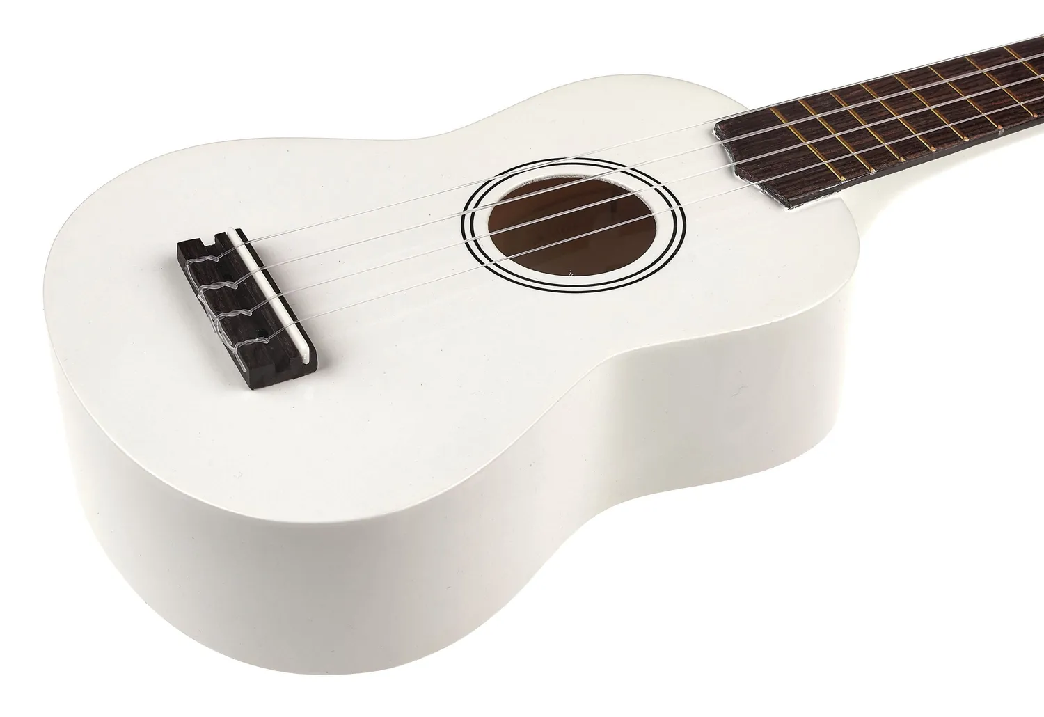 Harley Benton Standard HBUK12 Sopran-Ukulele White Laminat