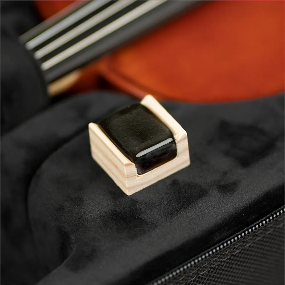 Shar Mini Kolophonium dunkel im Holzetui Violine Bratsche Cello